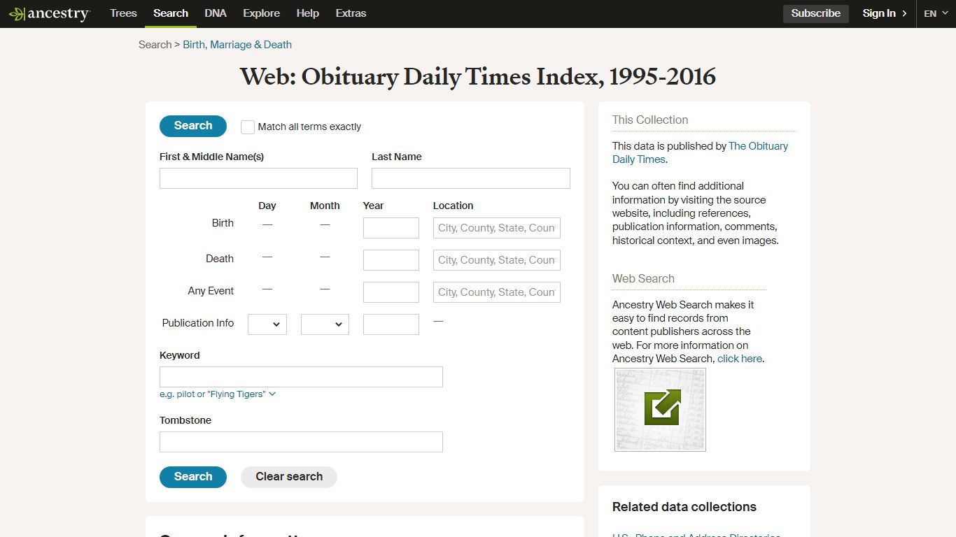 Web: Obituary Daily Times Index, 1995-2016 - Ancestry